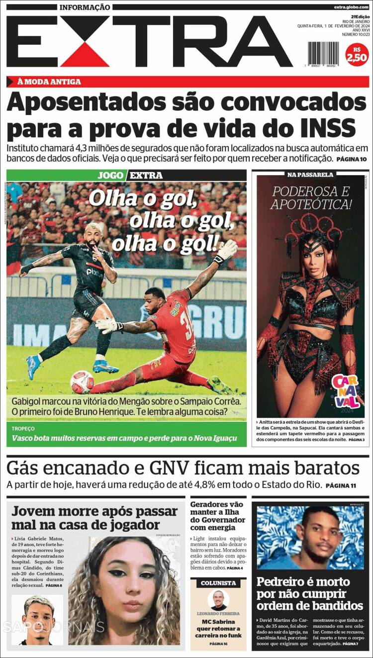Portada de Extra (Brasil)
