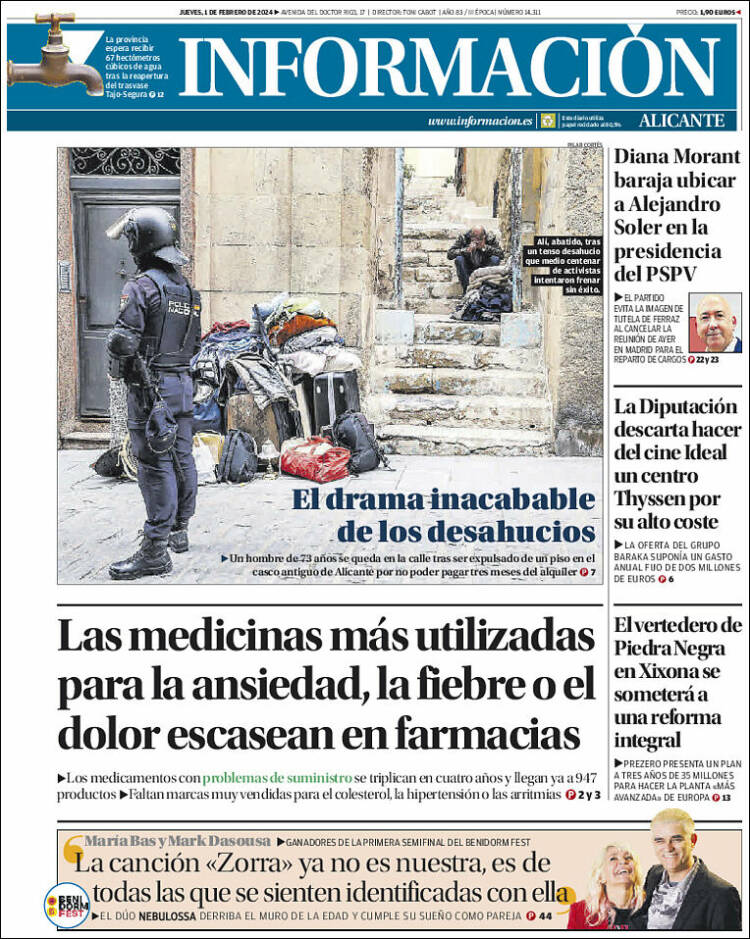Portada de Diario Información (Espa&ntilde;a)