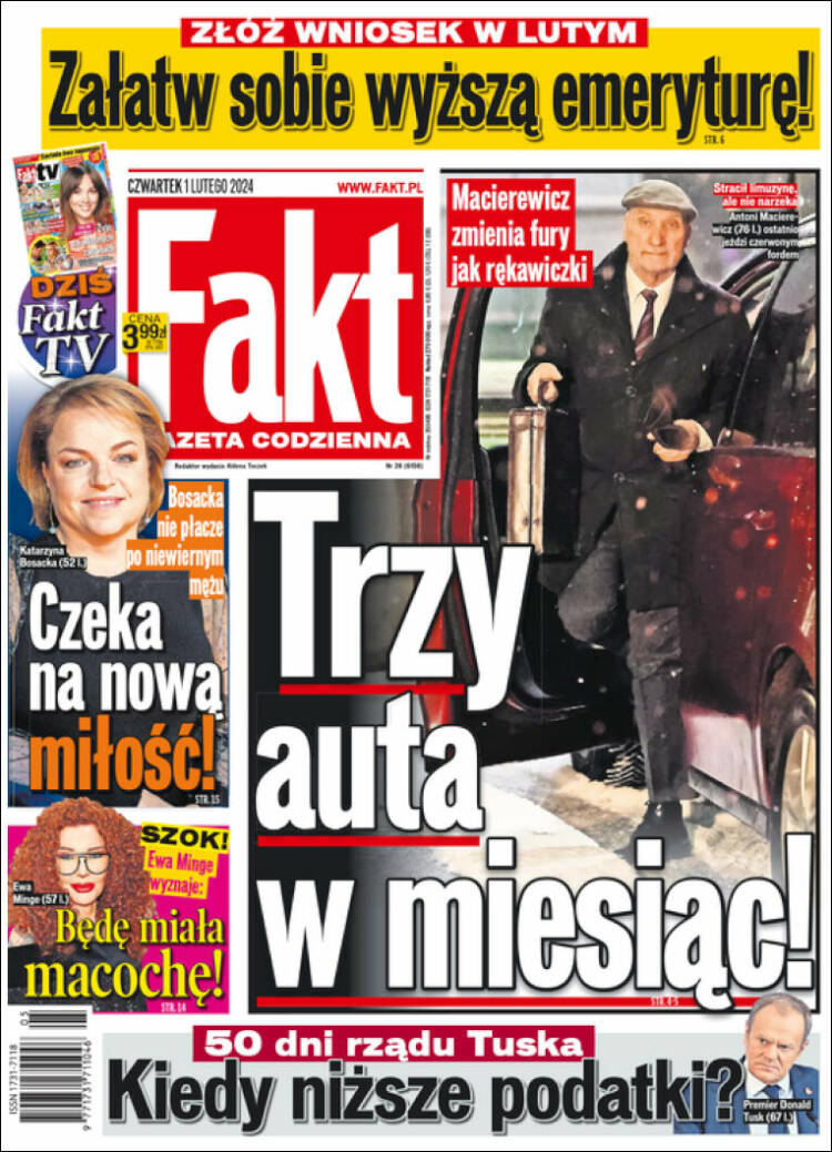 Portada de Fakt (Polonia)