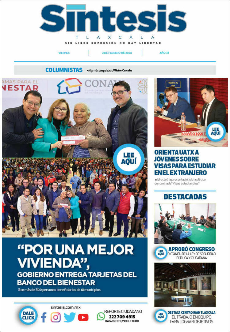 Portada de Síntesis de Tlaxcala (M&eacute;xico)