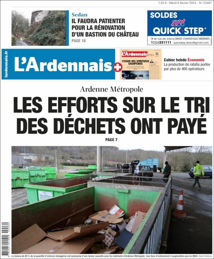 Portada de L'Ardenais (Francia)