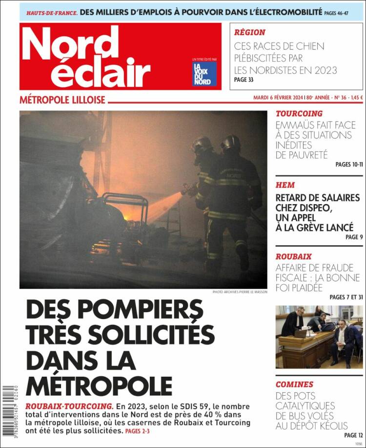 Portada de Nord Éclair (Francia)