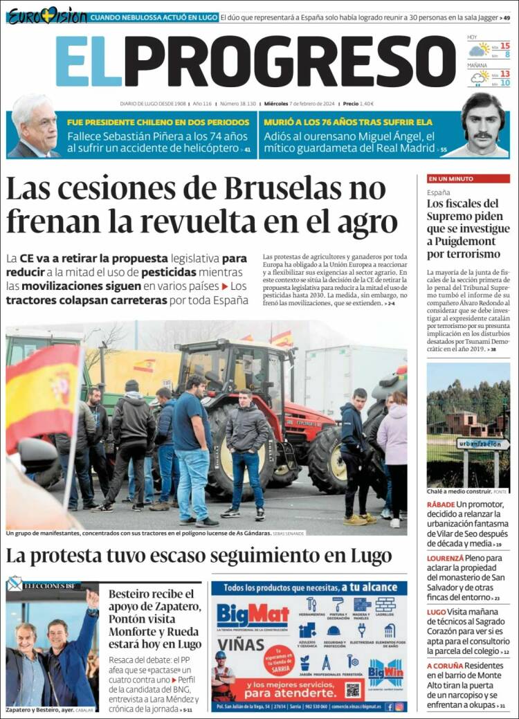 Portada de El Progreso (España)