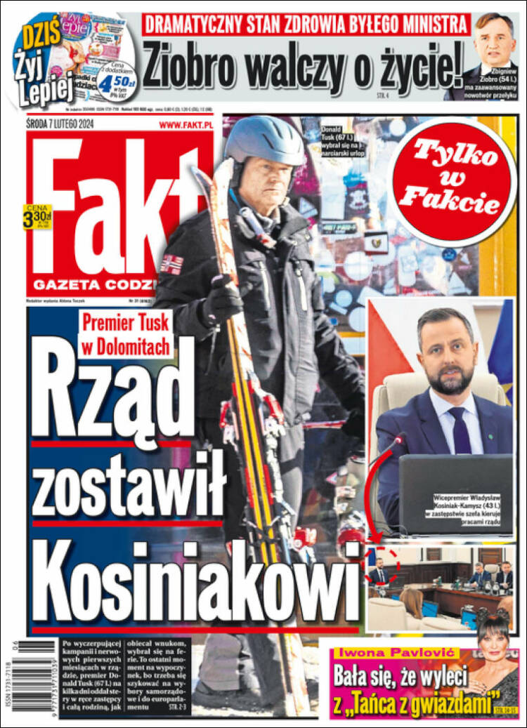 Portada de Fakt (Polonia)