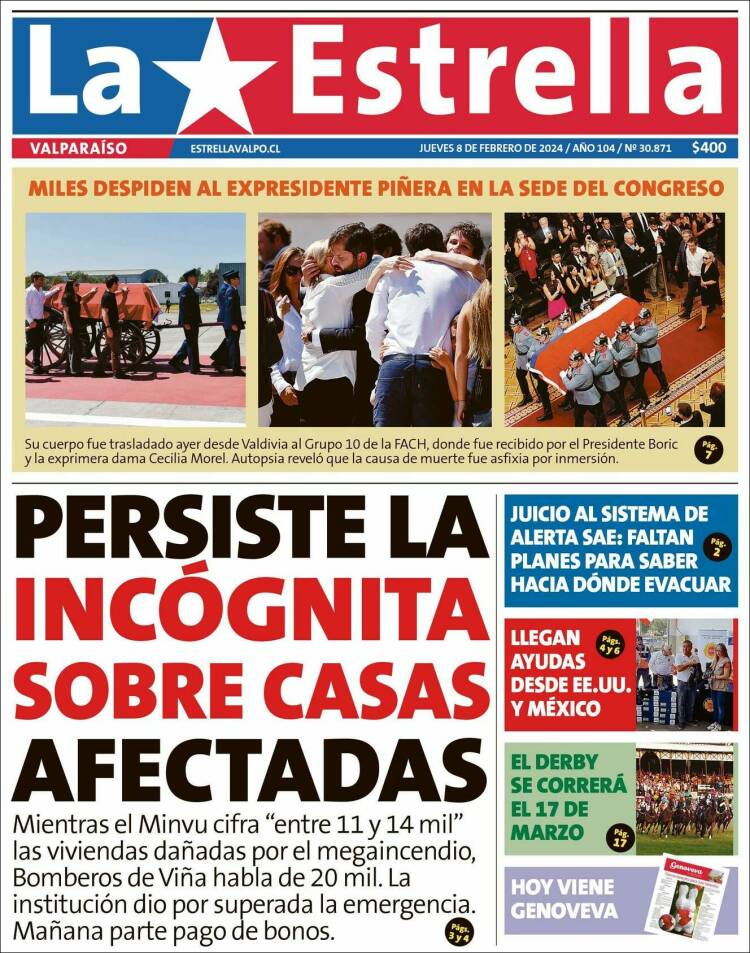 Portada de Estrella de Valparaiso (Chile)