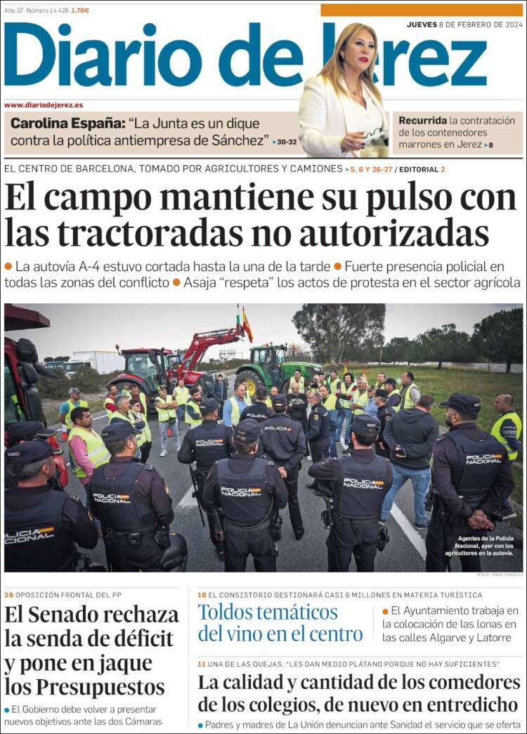 Portada de Diario de Jerez (España)