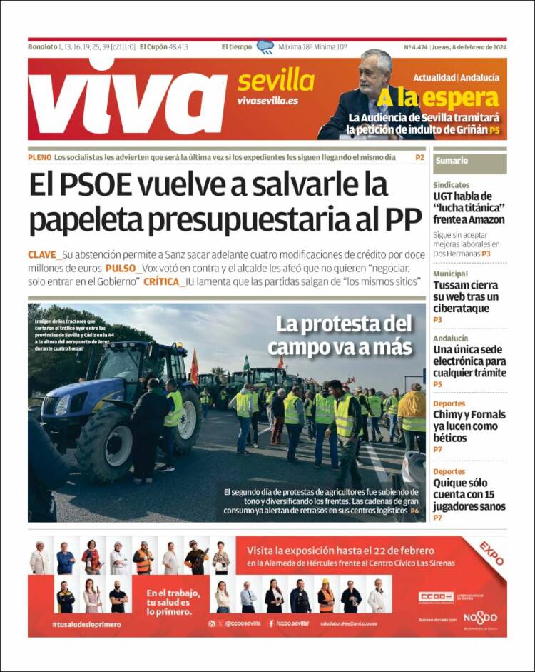 Portada de Viva Sevilla (España)