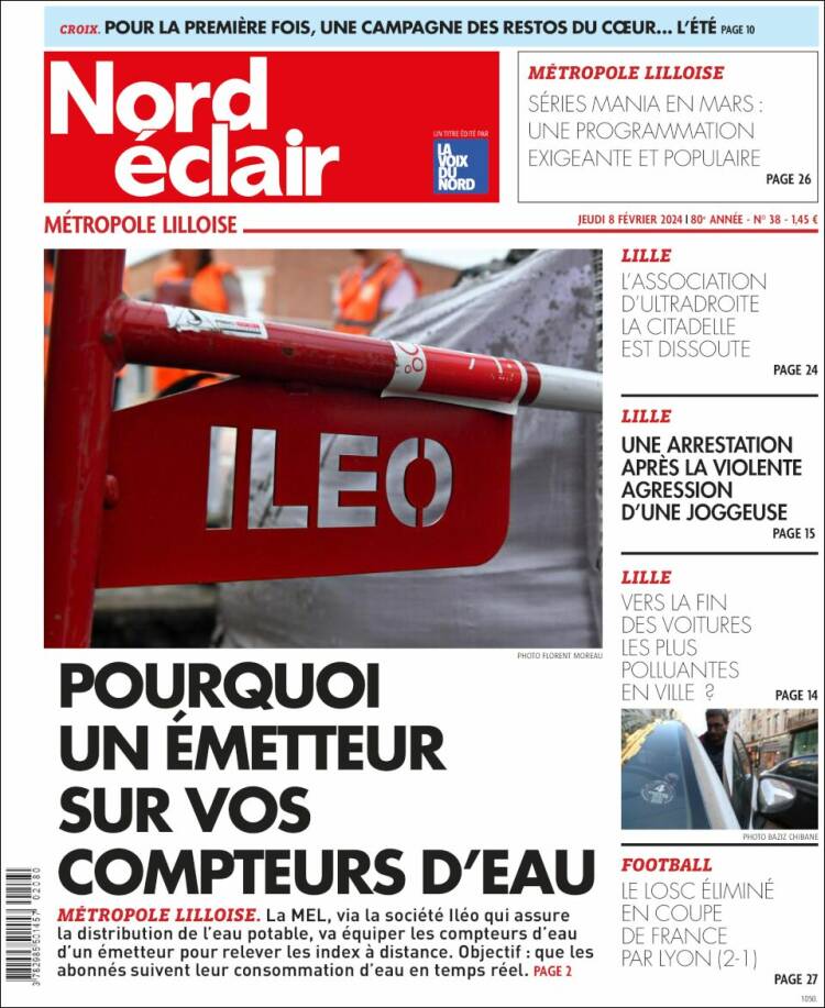 Portada de Nord Éclair (Francia)