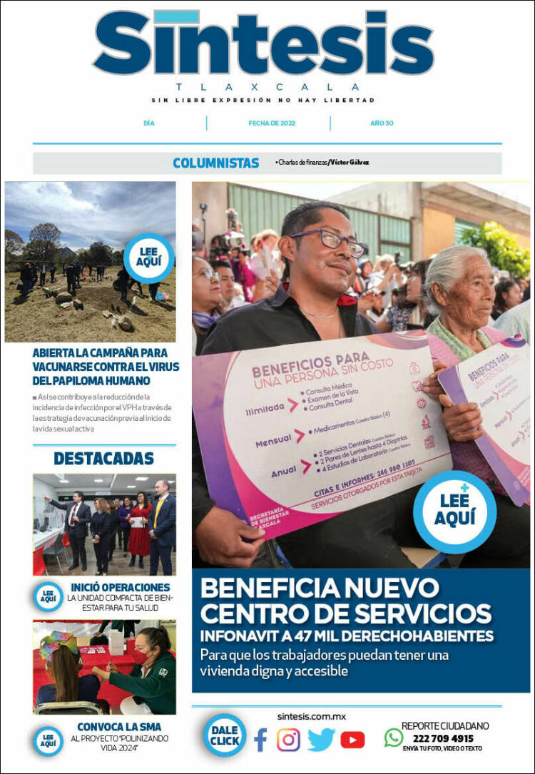 Portada de Síntesis de Tlaxcala (México)