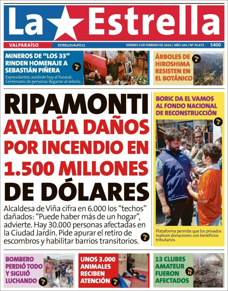 Portada de Estrella de Valparaiso (Chile)