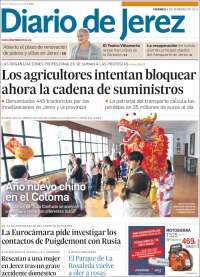 Portada de Diario de Jerez (España)