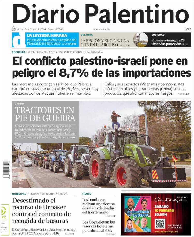 Portada de Diario Palentino (España)