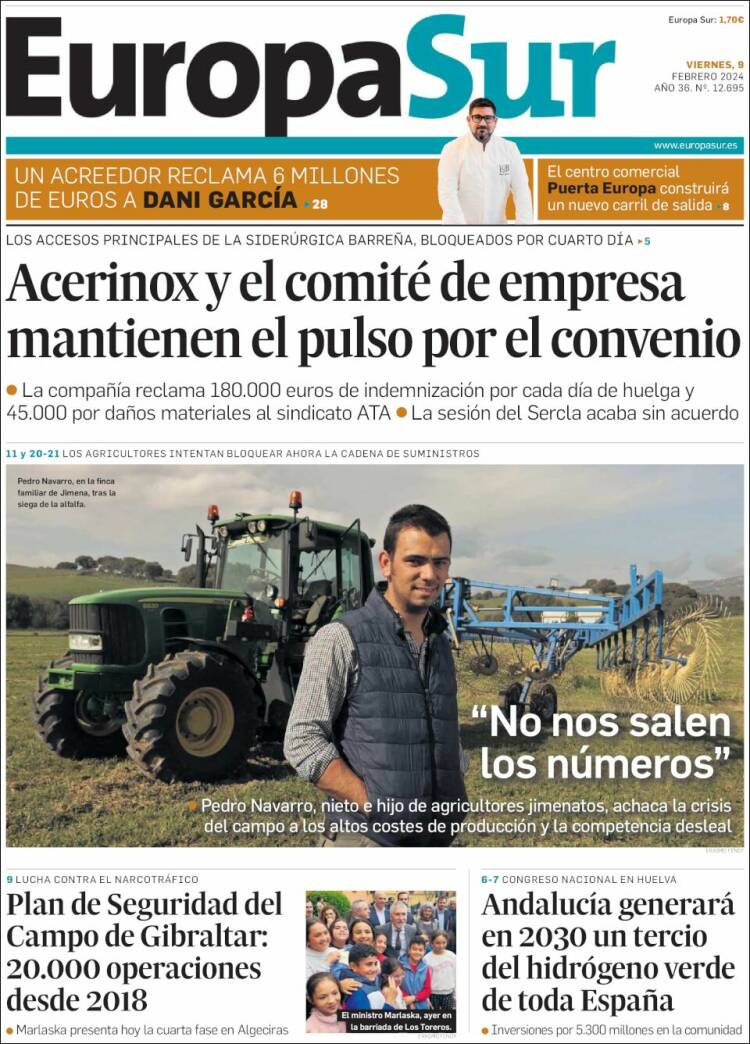 Portada de Europa Sur (España)