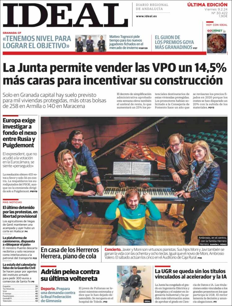 Portada de Ideal (España)