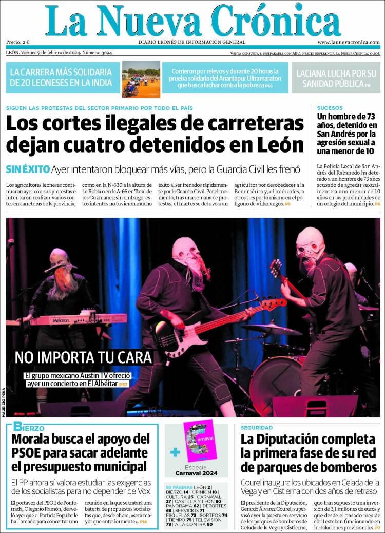 Portada de La Nueva Crónica (España)