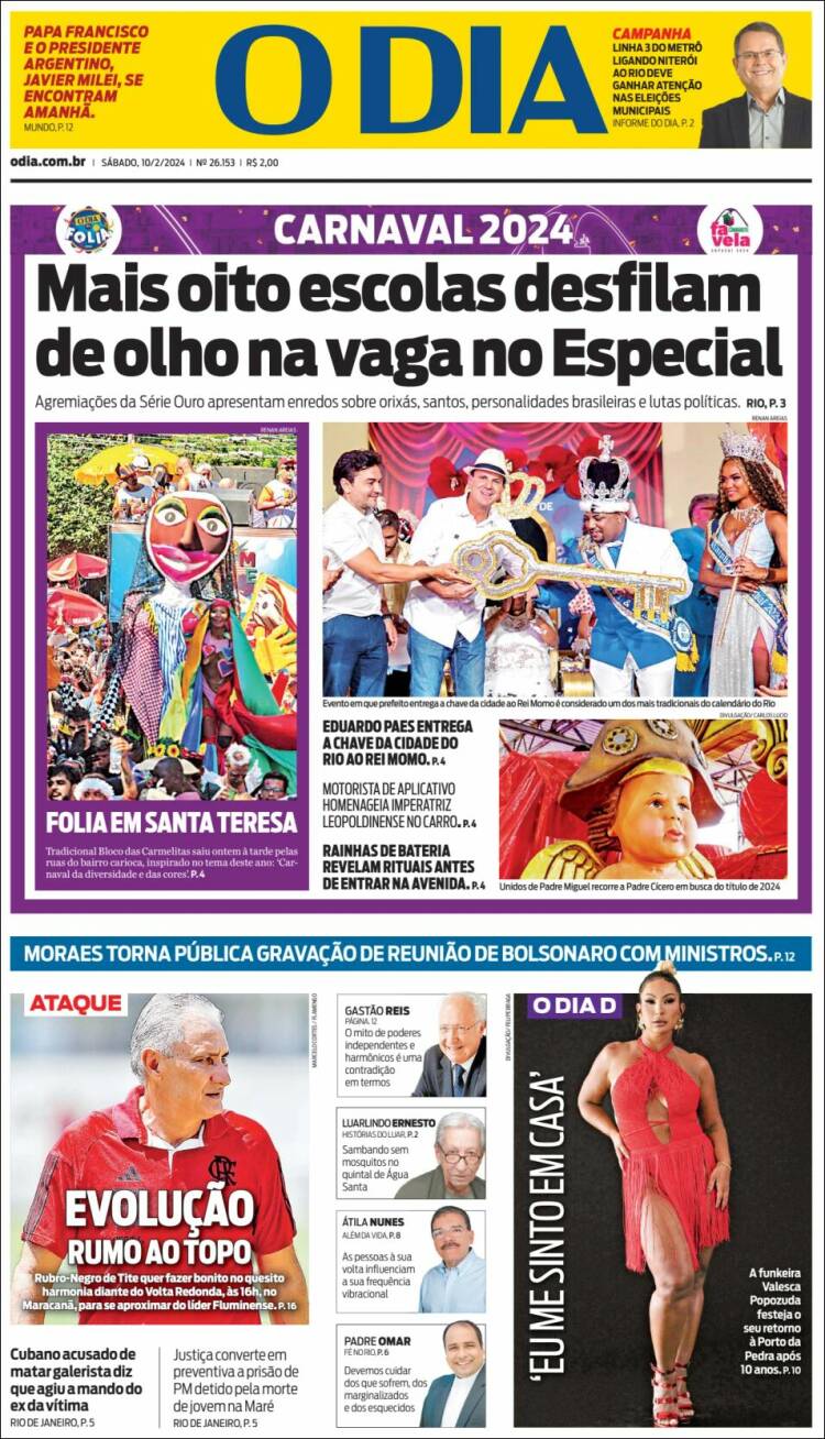 Portada de O Dia (Brasil)