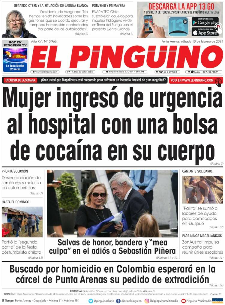 Portada de El Pingüino (Chile)