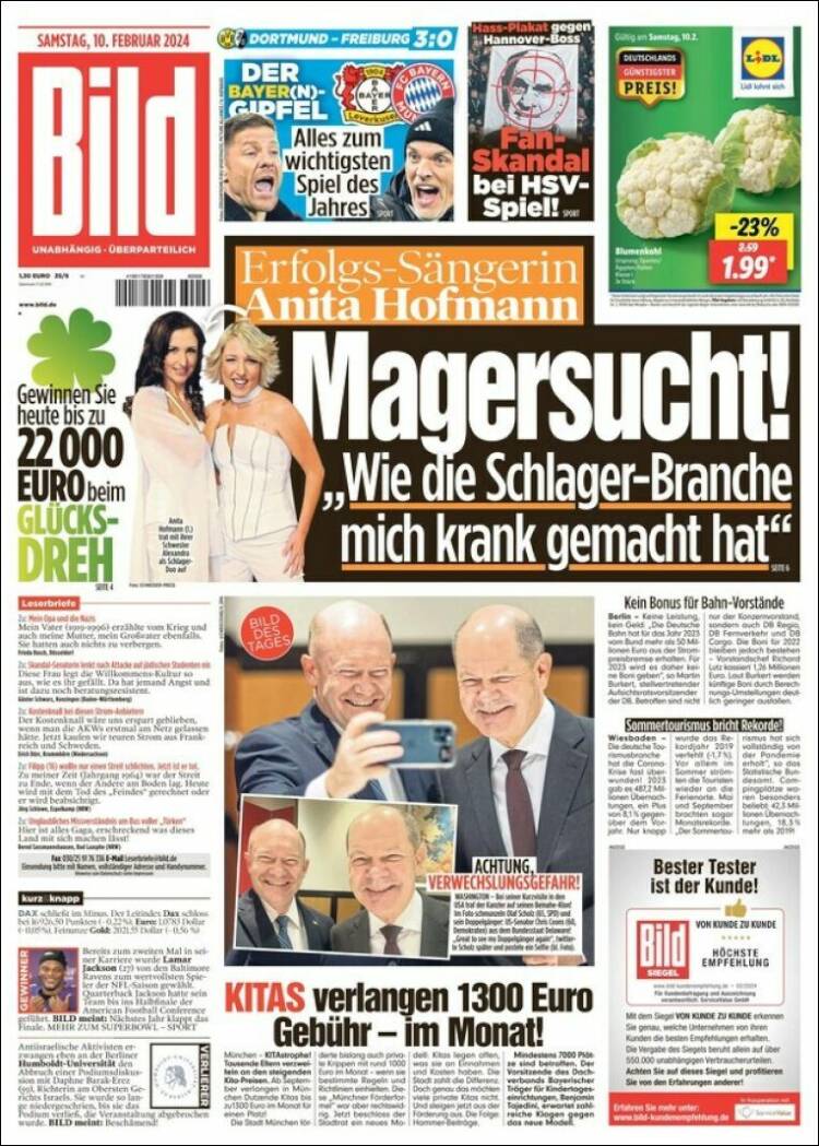 Portada de Bild (Alemania)