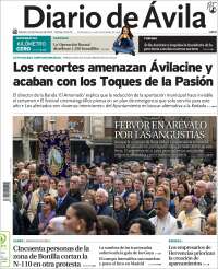 Portada de Diario de Ávila (España)