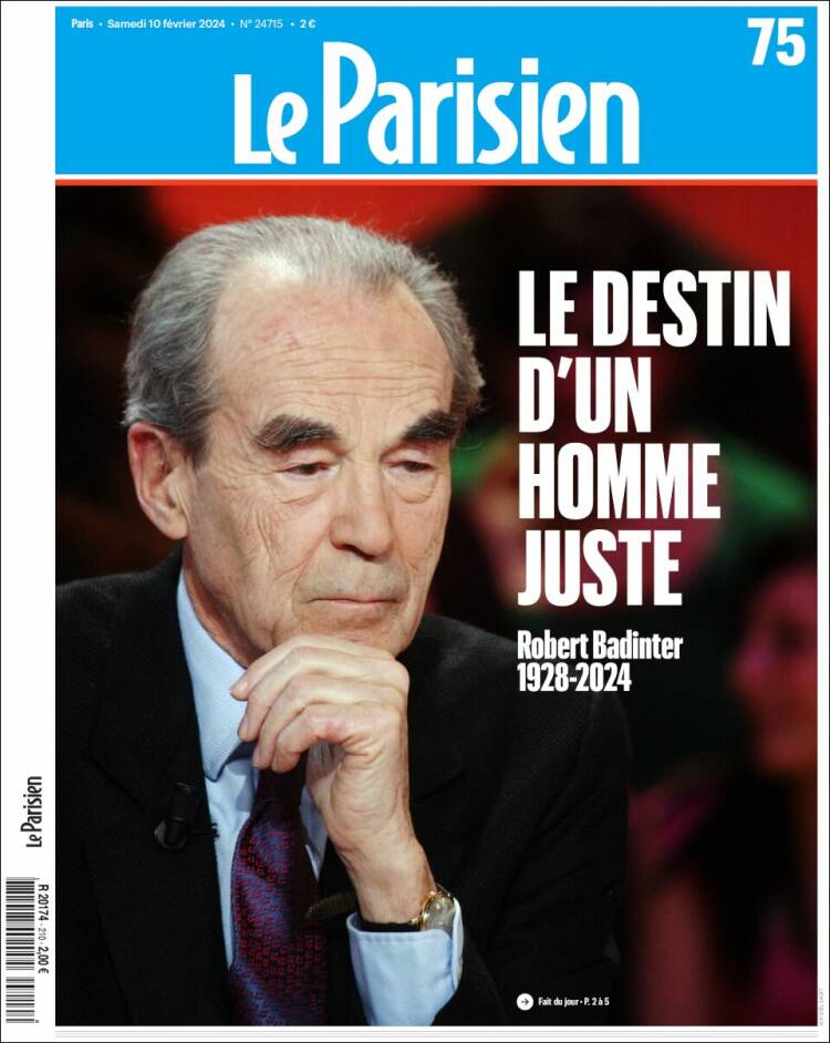 Portada de Le Parisien (Francia)