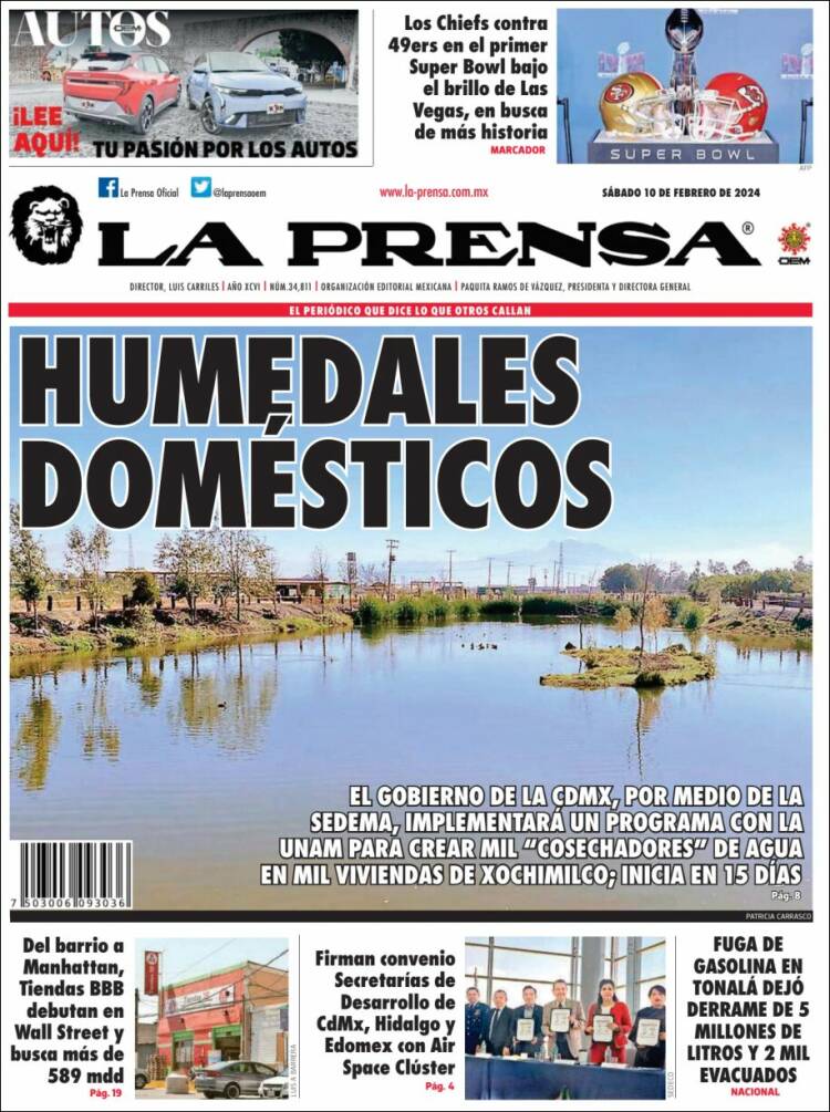 Portada de La Prensa (México)