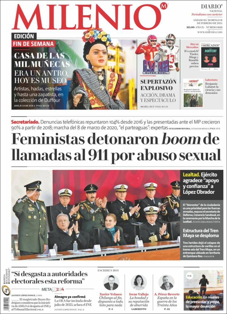 Portada de Milenio (México)