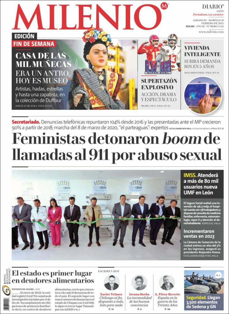 Portada de Milenio de León (México)