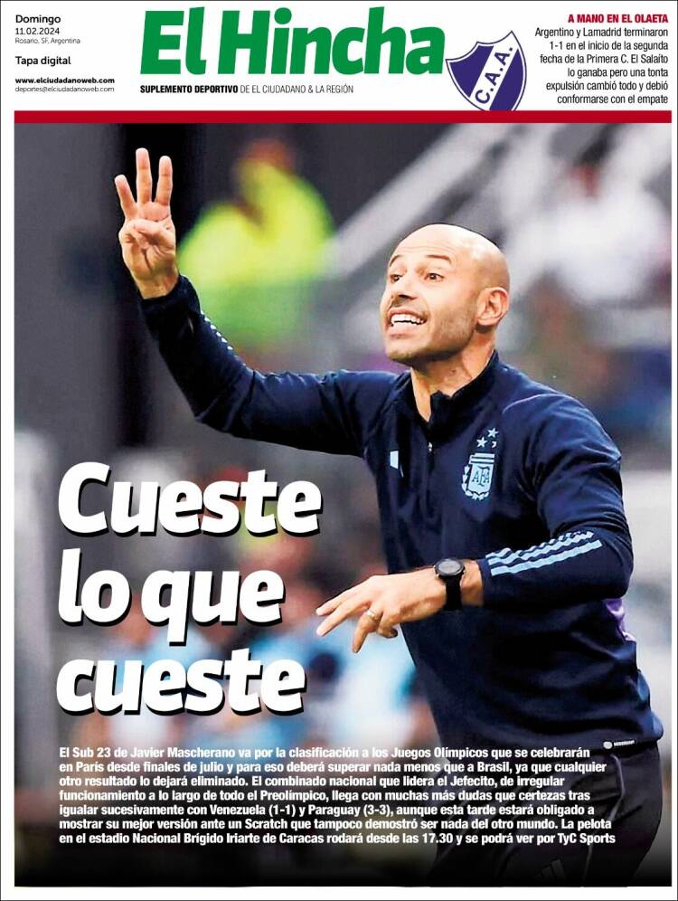 Portada de El Hincha (Argentina)