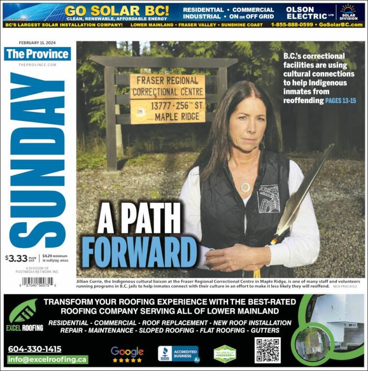 Portada de The Province (Canad&aacute;)