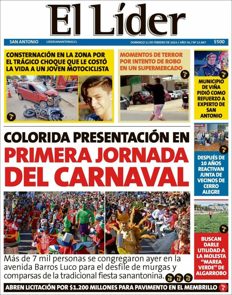 Portada de Lider de San Antonio (Chile)