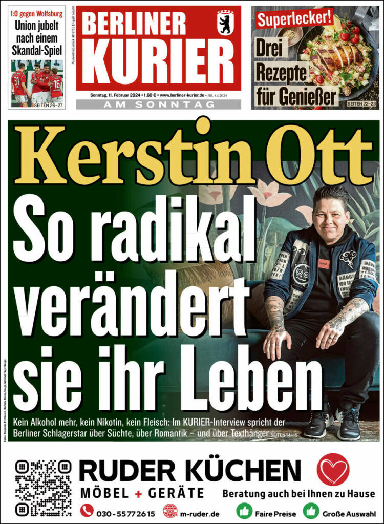 Portada de Berliner Kurier - Startseite BK (Alemania)