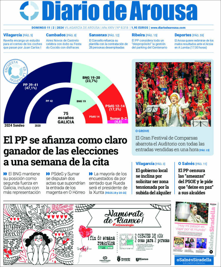 Portada de Diario de Arousa (España)