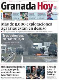 Portada de Granada Hoy (España)