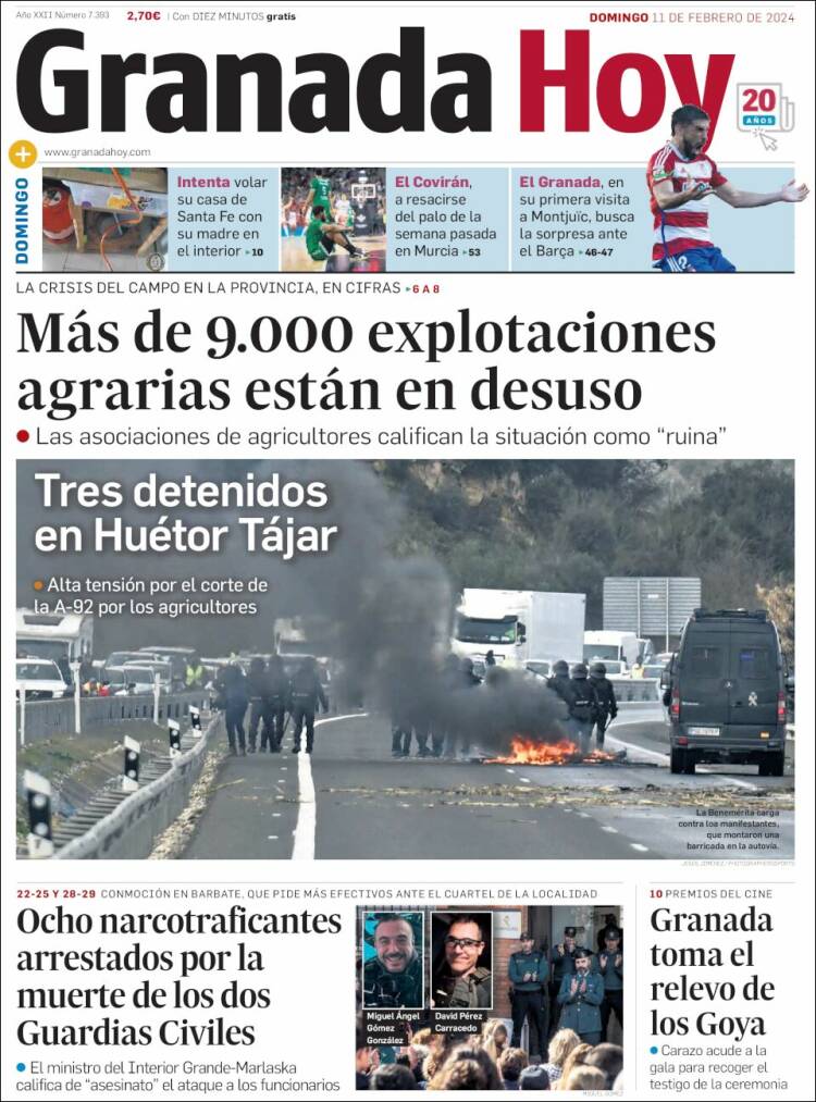 Portada de Granada Hoy (España)