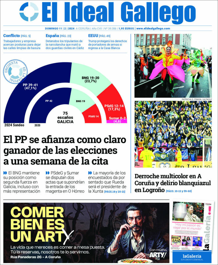 Portada de El Ideal Gallego (España)