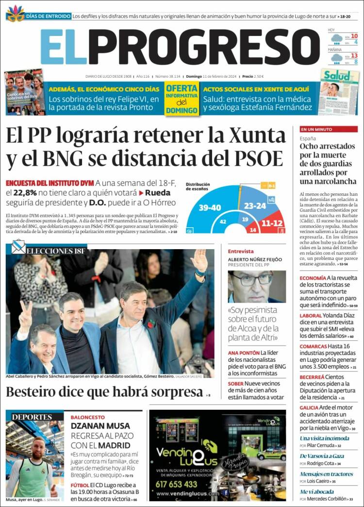 Portada de El Progreso (España)