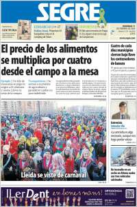 Portada de Segre  (España)