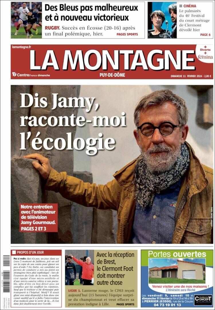 Portada de La Montagne (Francia)