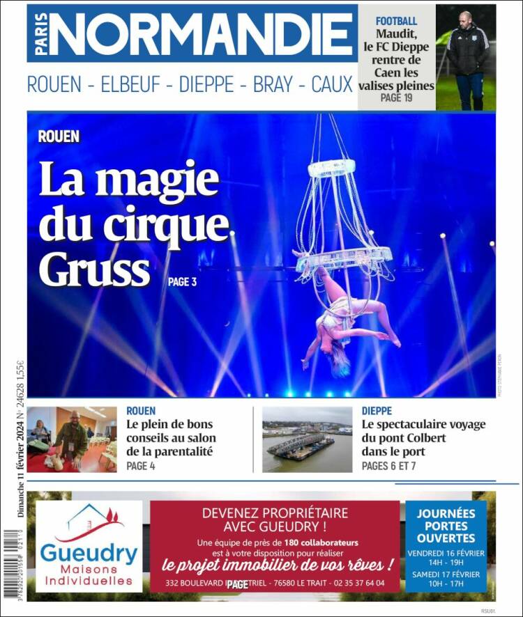 Portada de Paris Normandie (Francia)