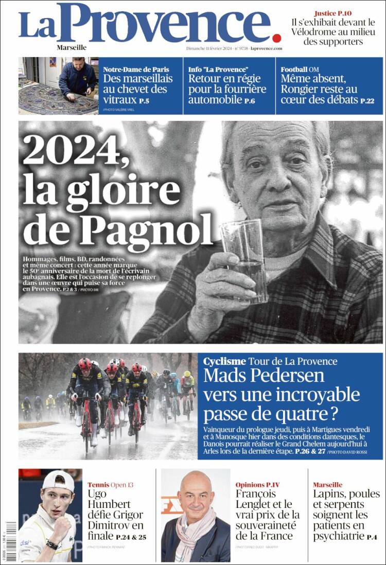 Portada de La Provence (Francia)
