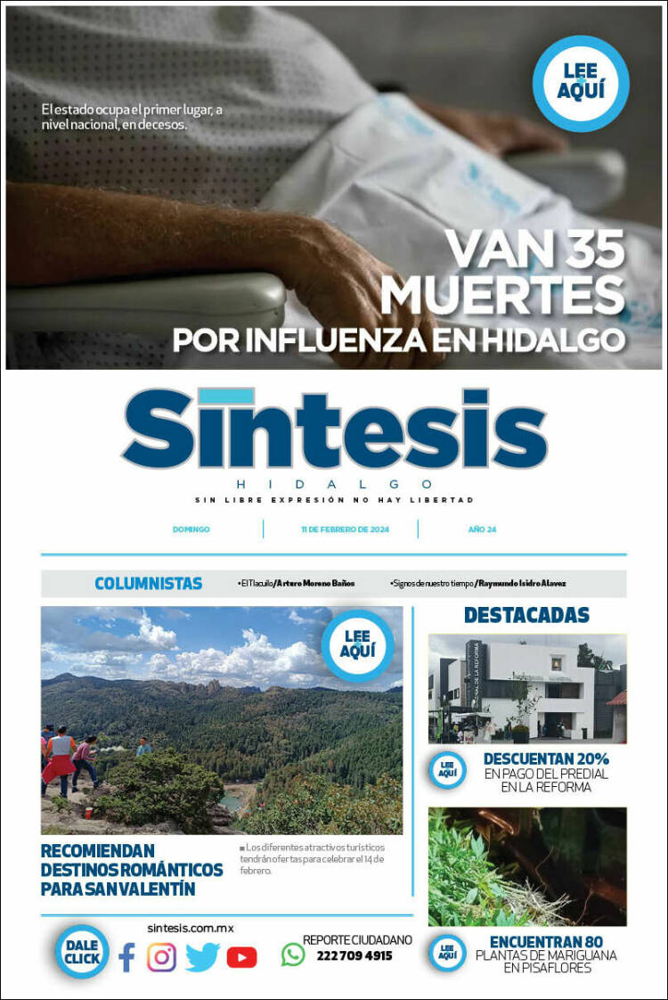 Portada de Sistesis - Hidalgo (M&eacute;xico)