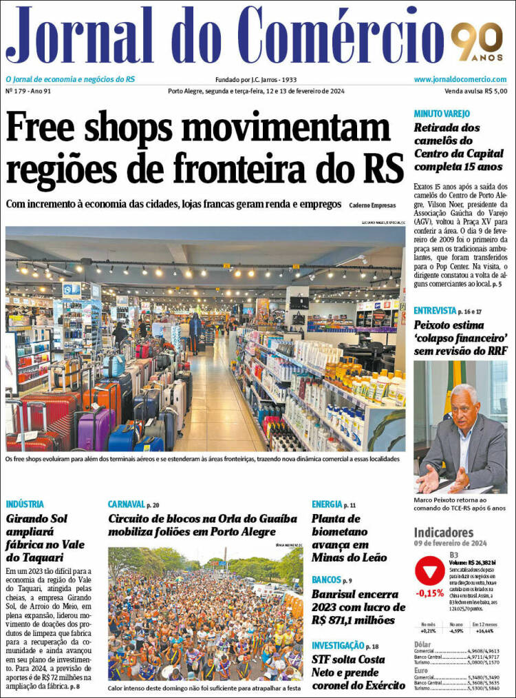 Portada de Jornal do Comércio (Brasil)