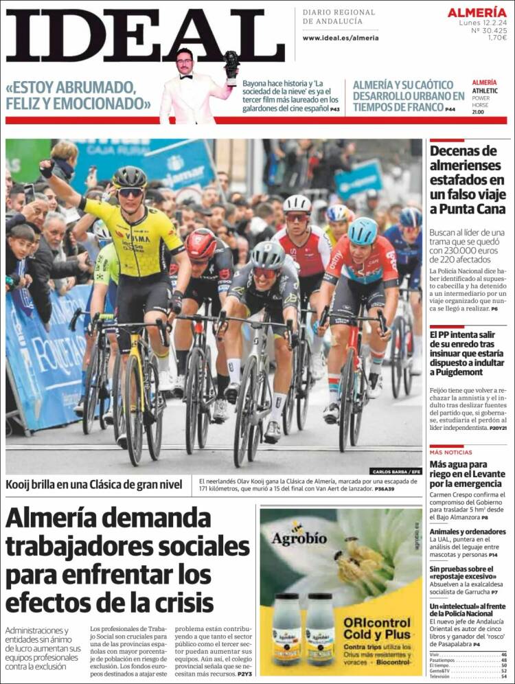 Portada de Ideal Almeria (España)