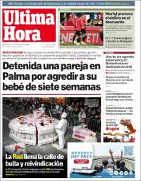 Portada de Última Hora (España)