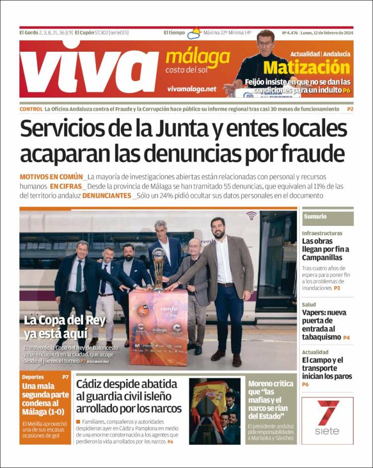 Portada de Viva Málaga (España)