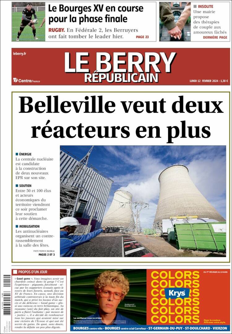 Portada de Berry Republicain (France)