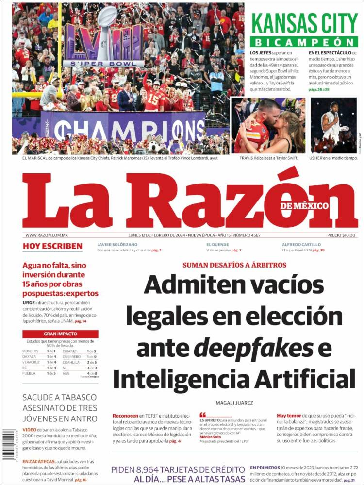 Portada de La Razón (México)