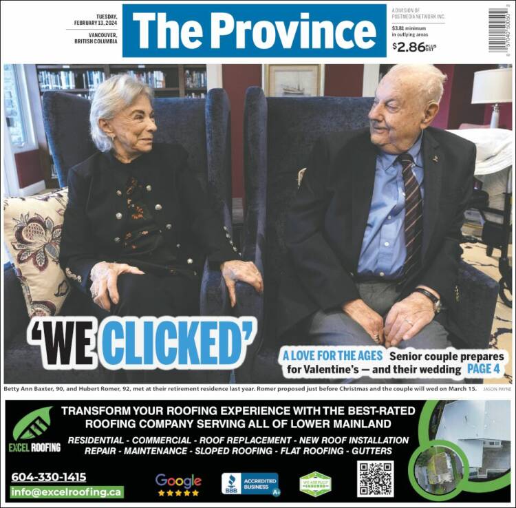 Portada de The Province (Canadá)