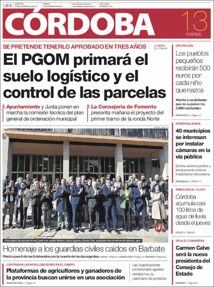 Portada de Diario de Córdoba (España)