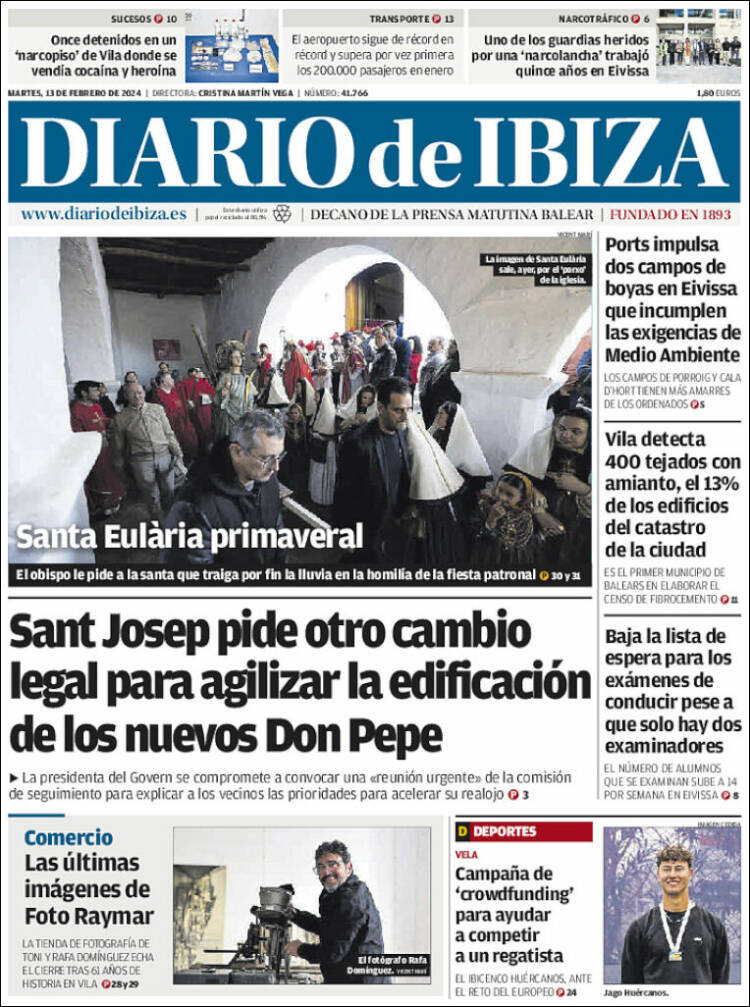 Portada de Diario de Ibiza (España)